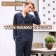 2018 New Hot sale men's cardigan nighty navy pajamas suit for couple